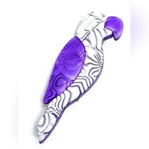 💜🤍💜 LEA STEIN Paris bird brooch 💜🤍💜